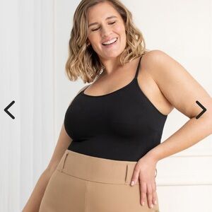 New Shapermint All Day Every Day Scoop Neck Cami Black Size 4X Stretch Shapewear